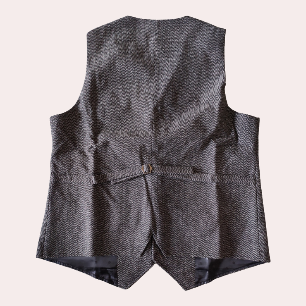 Oliver - Spijker denim gilet voor heren