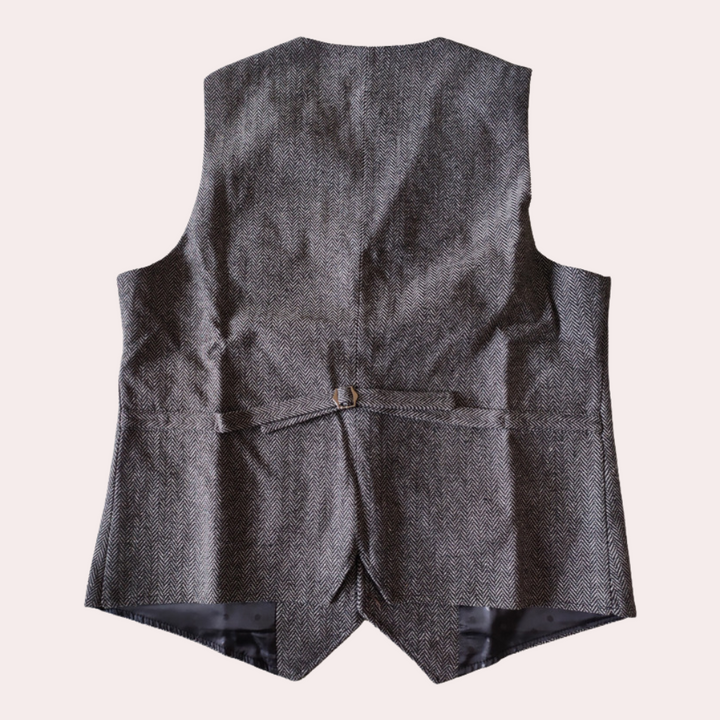Oliver - Spijker denim gilet voor heren
