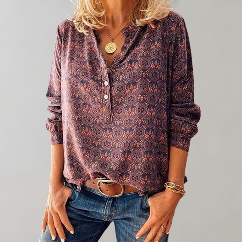 Amalie - Vintage blouse voor dames