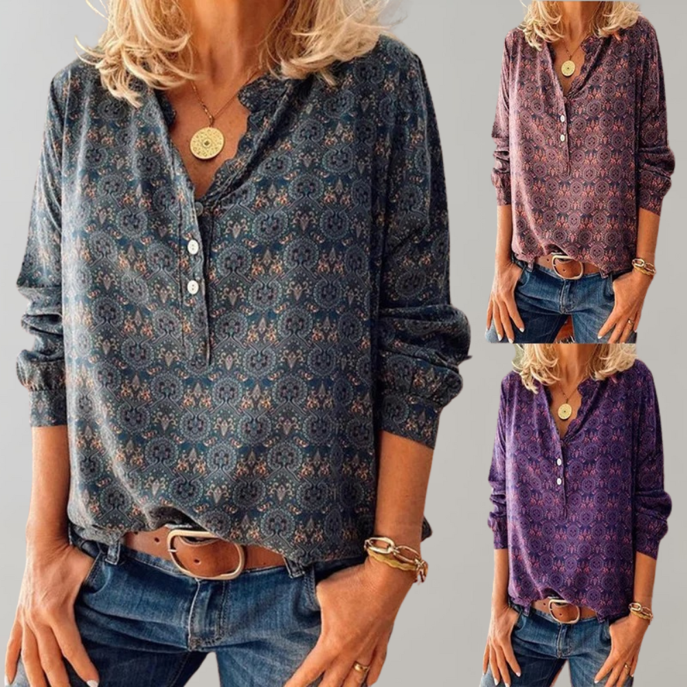 Amalie - Vintage blouse voor dames
