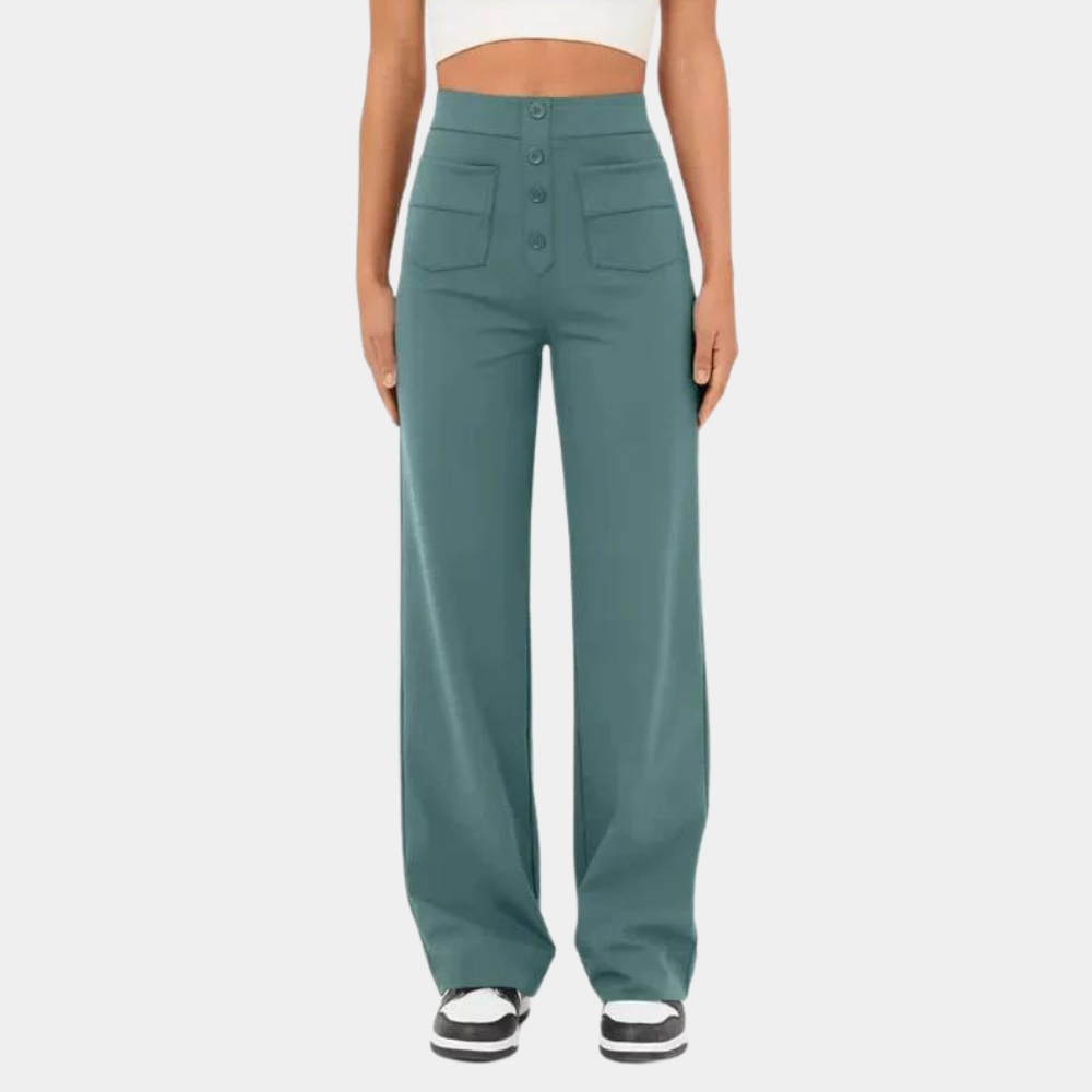 Ciara - Casual damesbroek met hoge taille